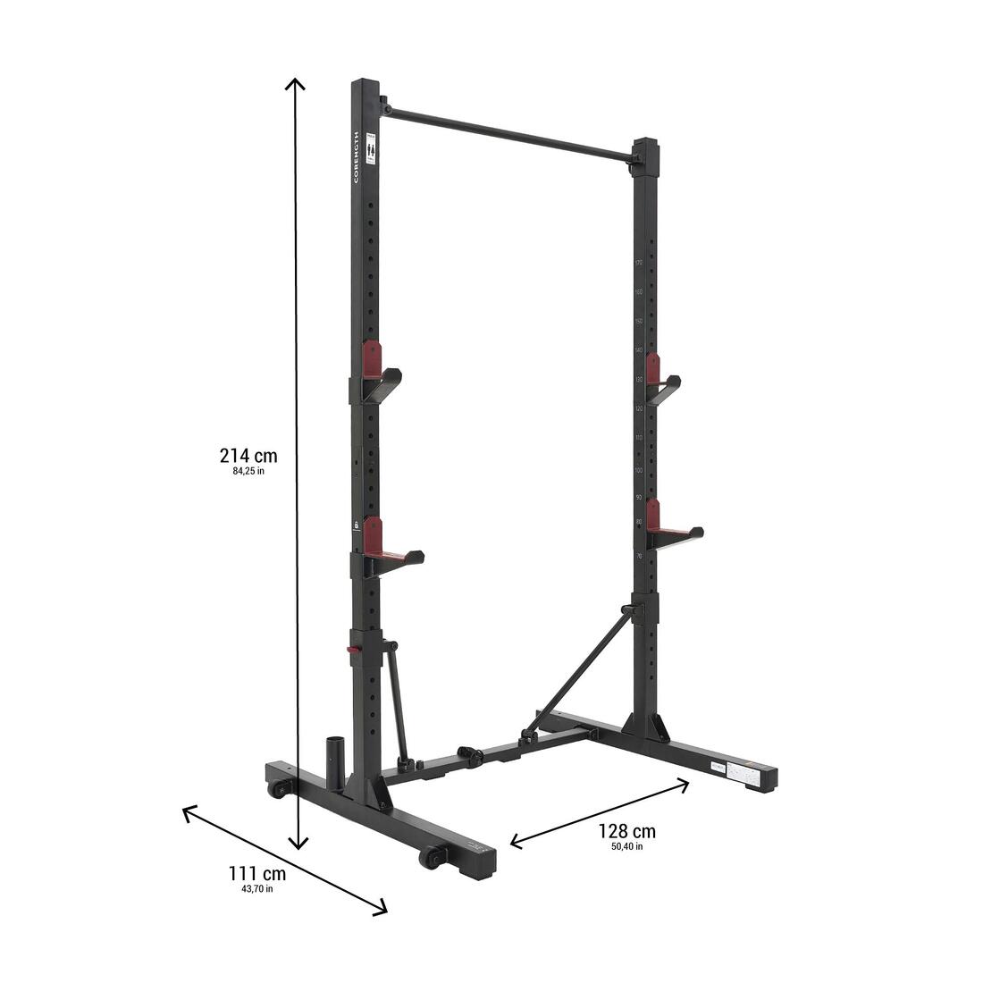 Rack de musculation pliable/ rétractable squat, bench et traction - RACK 500