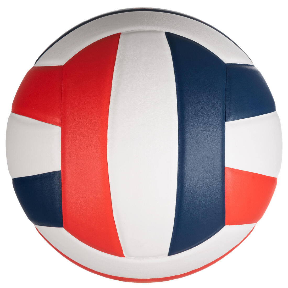 Ballon de volley-ball V500 gris, bleu et rouge