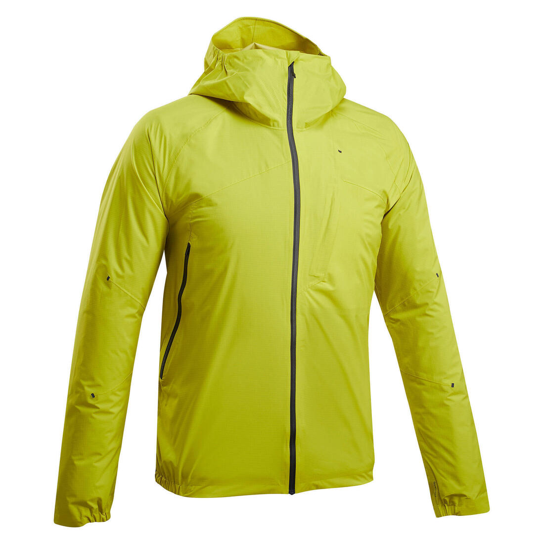 Veste imperméable ultra légère de randonnée rapide - FH 500 - homme  Jaune