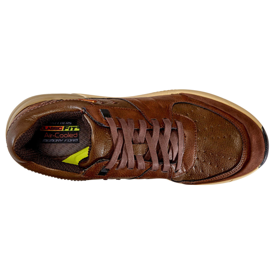 Chaussures marche urbaine homme Skechers Felano marron