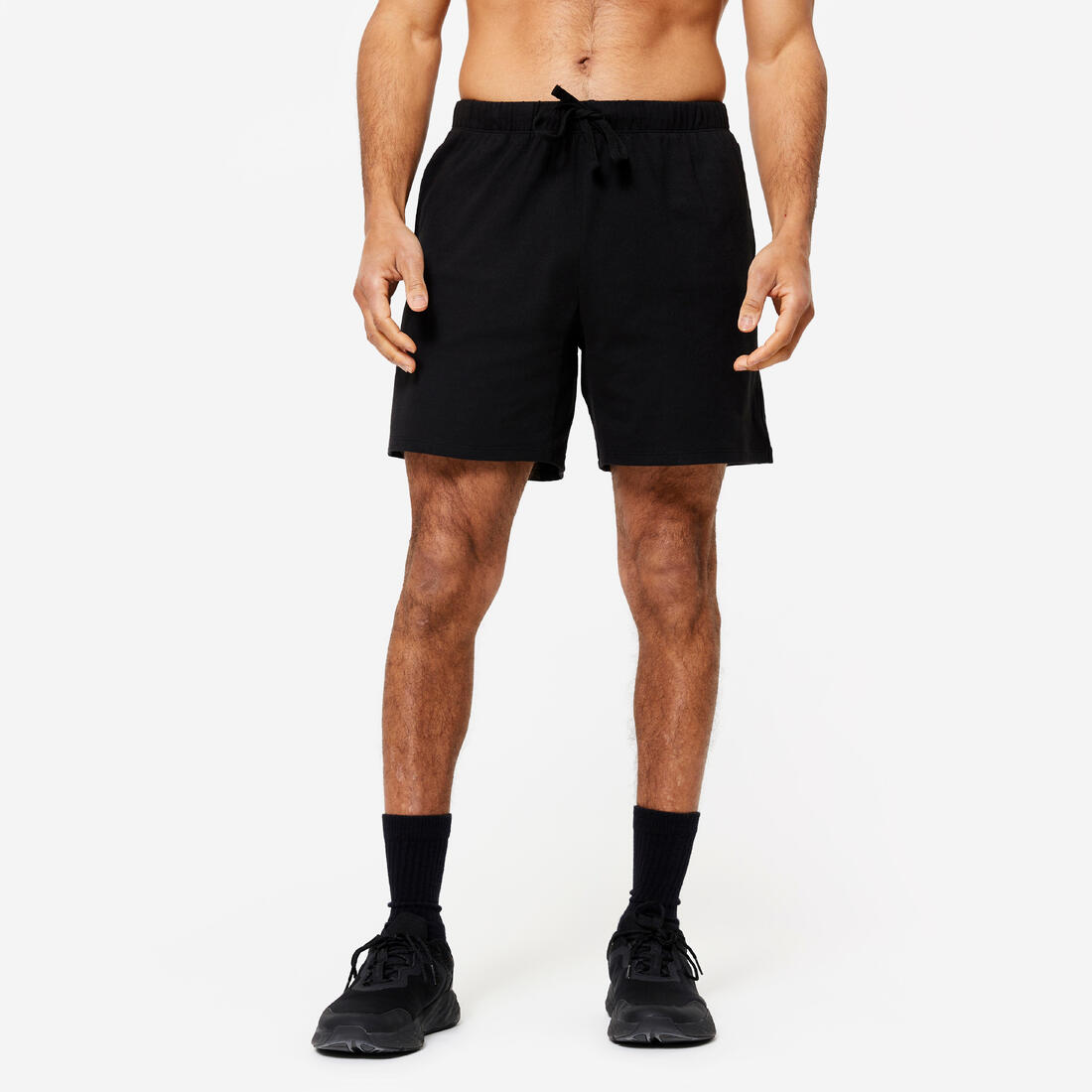 Short court Fitness Homme - 100 gris foncé