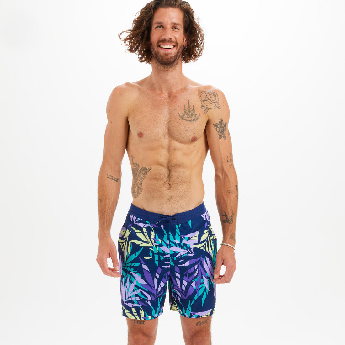 Boardshort surf 100 long surfergirl blue