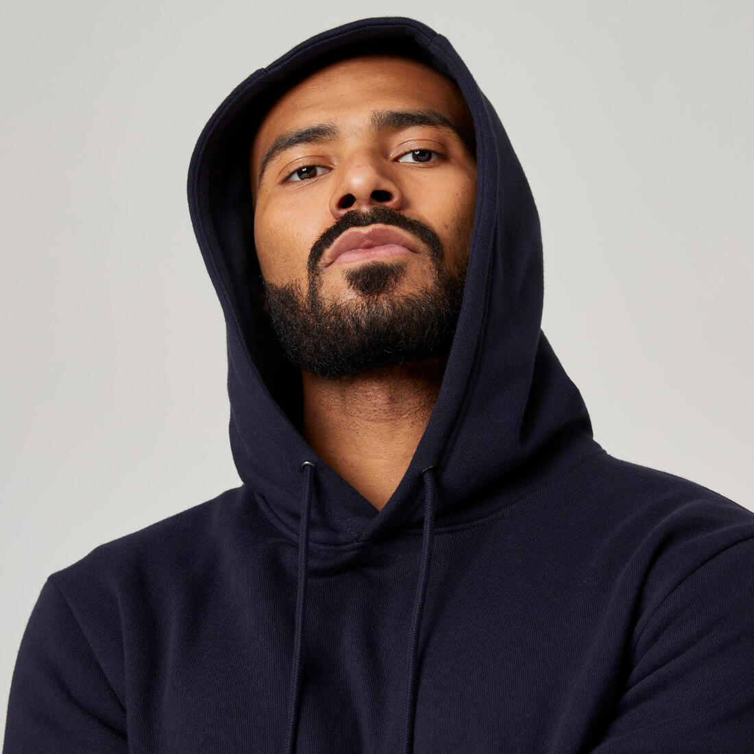 Sweat à capuche Fitness homme - 500 Essentials sépia