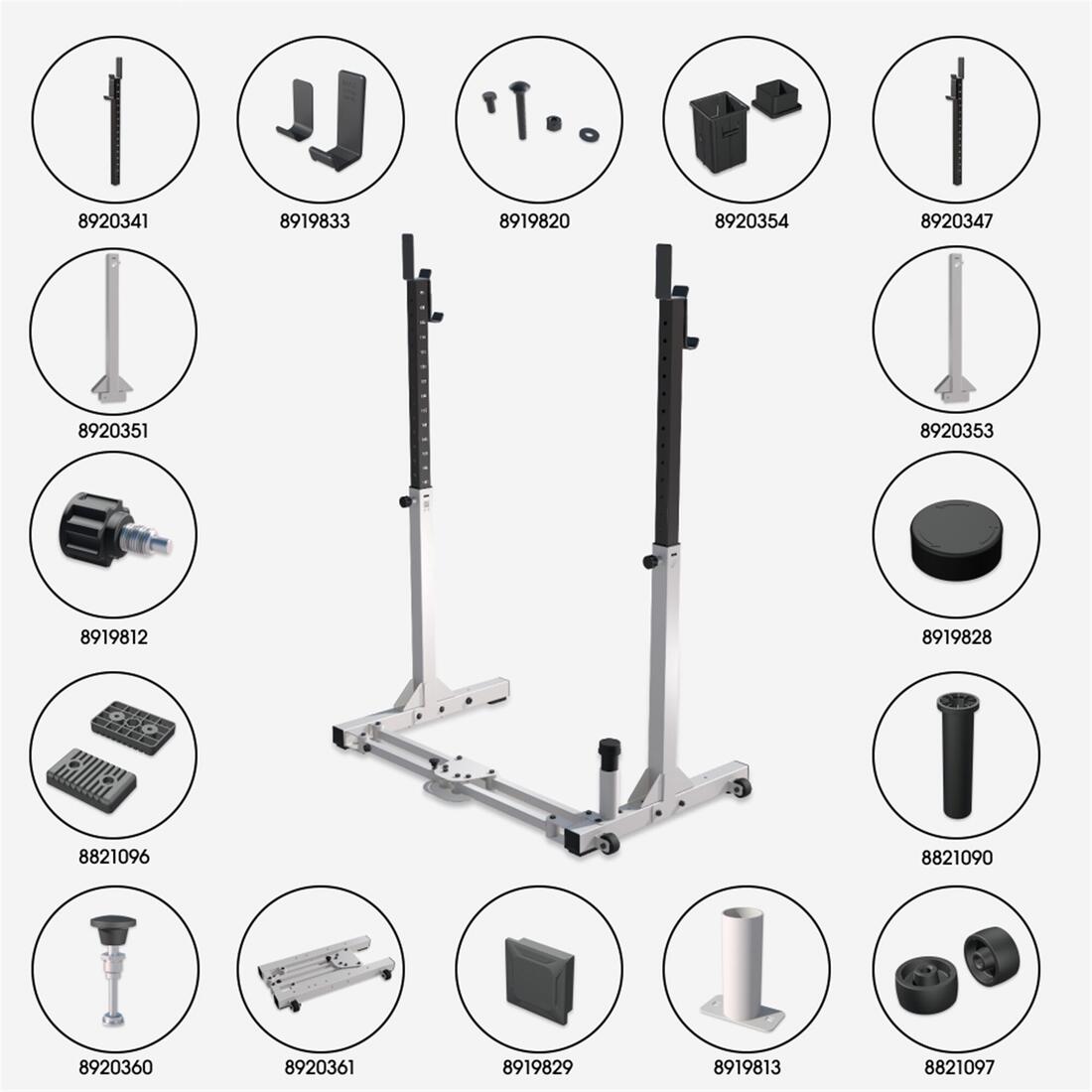 Rack de musculation 120 kg pliable en 2 sec et ultra-compact