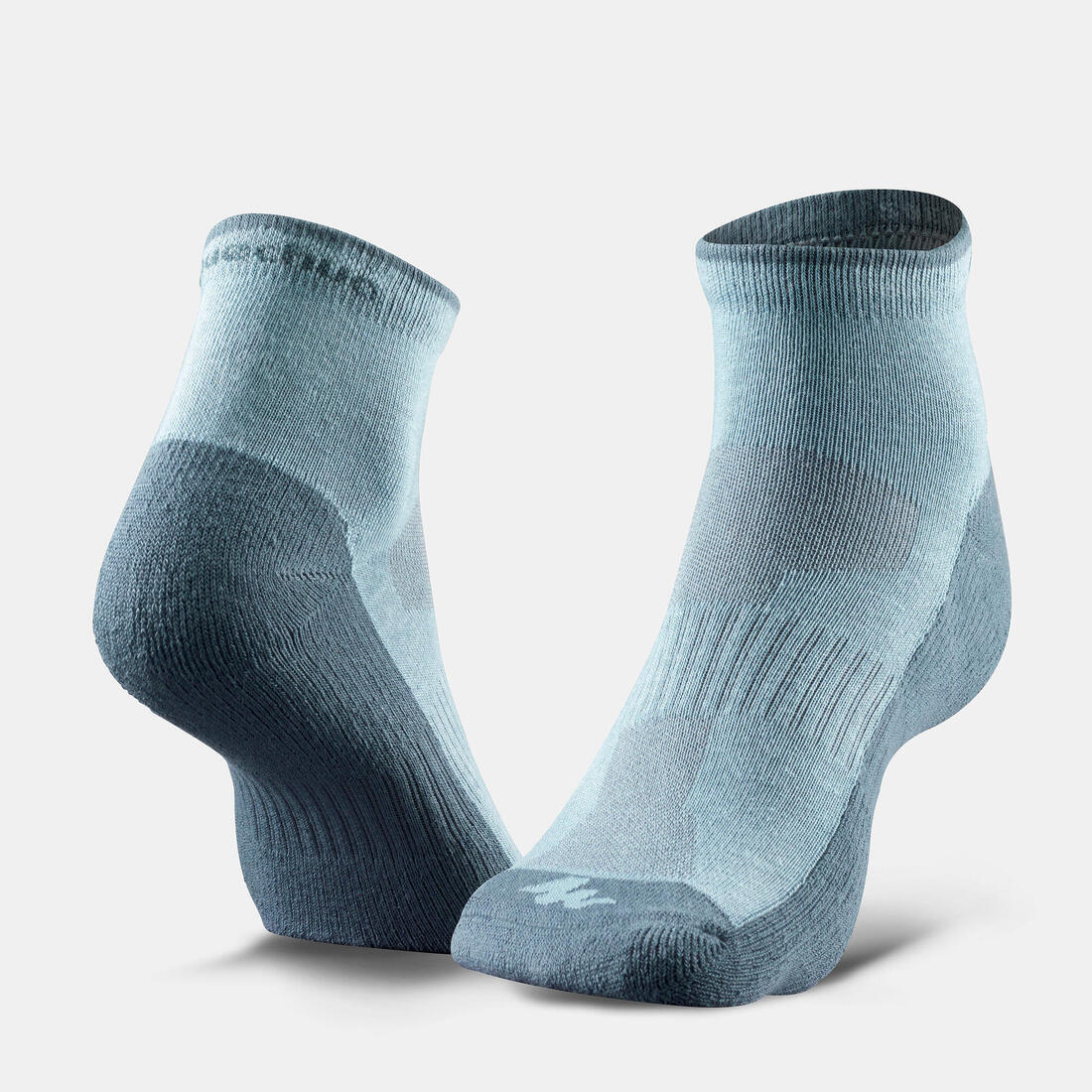 Chaussettes randonnée nature Bleue - NH100 Mid X 2 paires