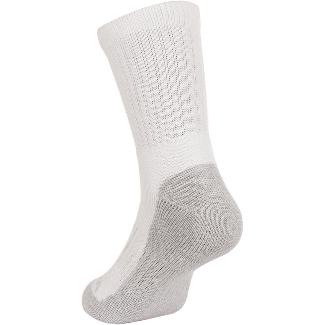 CHAUSSETTES DE SPORT ENFANT HAUTES ARTENGO RS 500 NOIR BLANC GRIS LOT DE 3