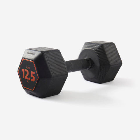 





Haltères de cross training et musculation 12,5 kg - Dumbbell hexagonale noire