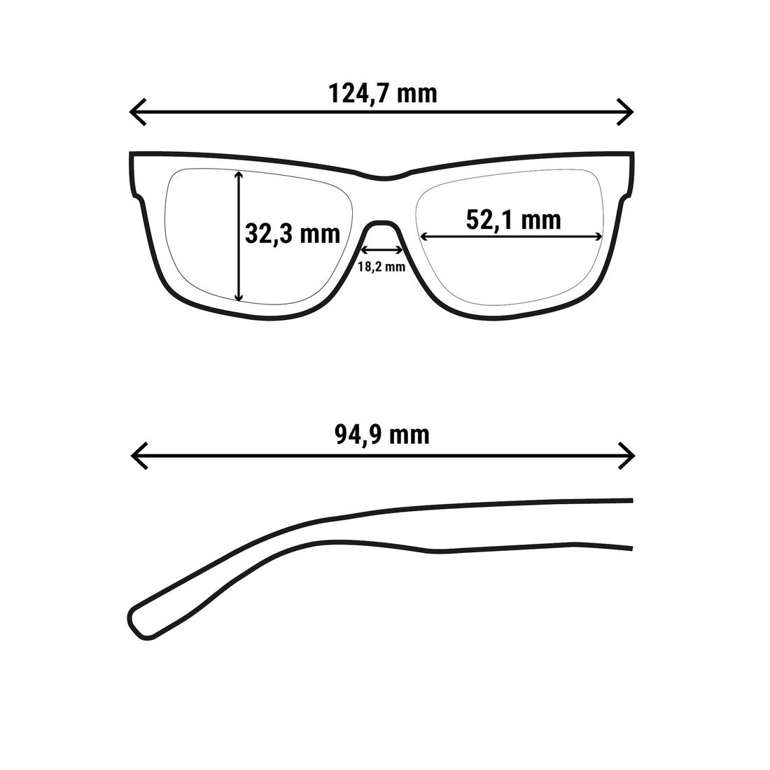 Lunettes de soleil randonnée - MH K500 - enfant 4-6 ans - catégorie 4