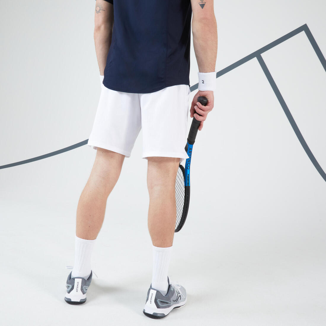 T-shirt tennis manches courtes homme - Artengo DRY Gaël Monfils