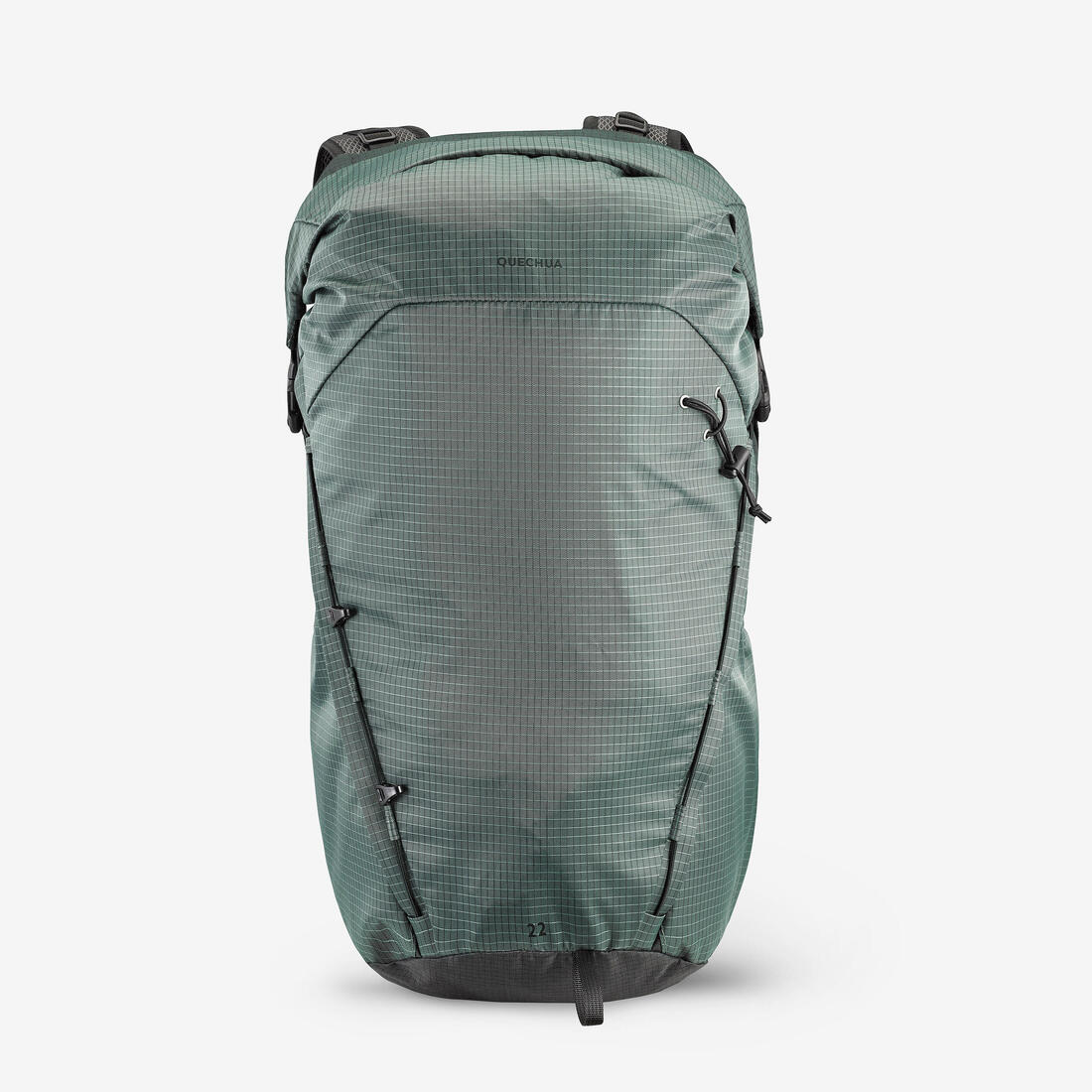 Sac à dos rolltop de randonnée montagne 22l - mh500 light vert