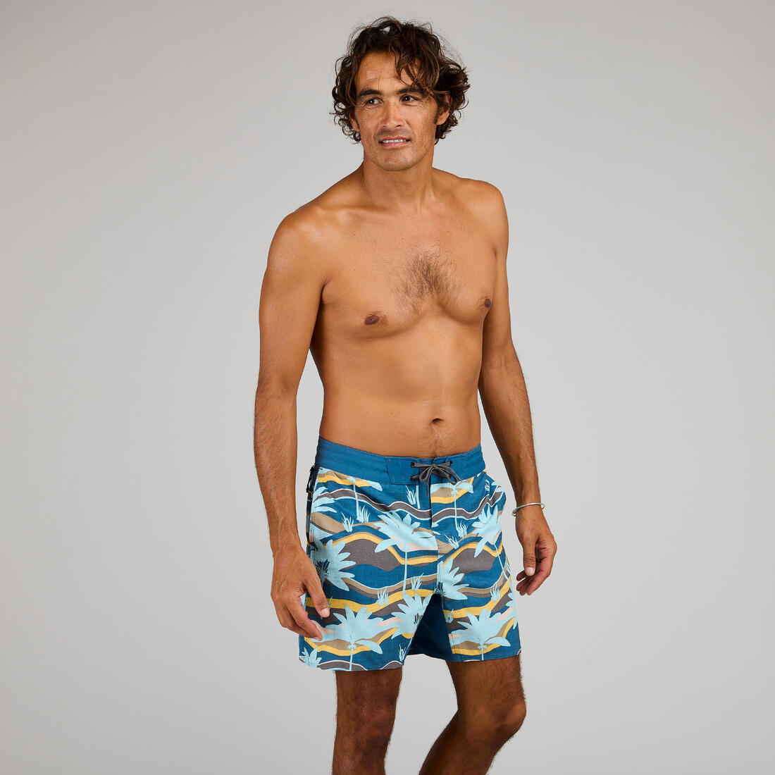 Boardshort surf 500 17" GOOD BLUE