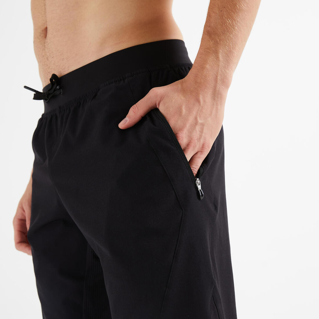 Short de fitness respirant poches zippées homme