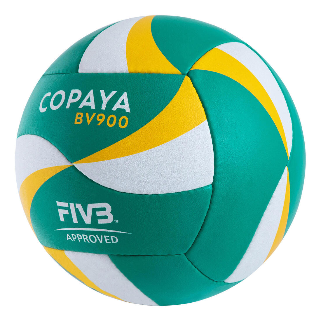 Ballon de beach volley BV900 FIVB vert et jaune