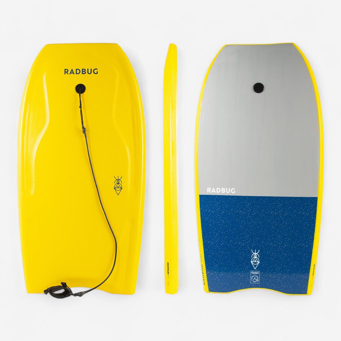 Bodyboard 100 avec leash poignet