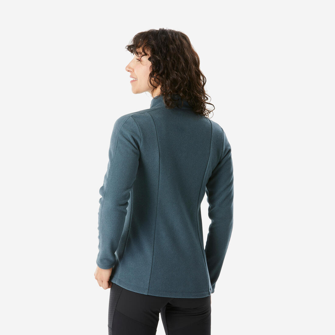 Veste polaire de randonnee mh 500. femme GREEN