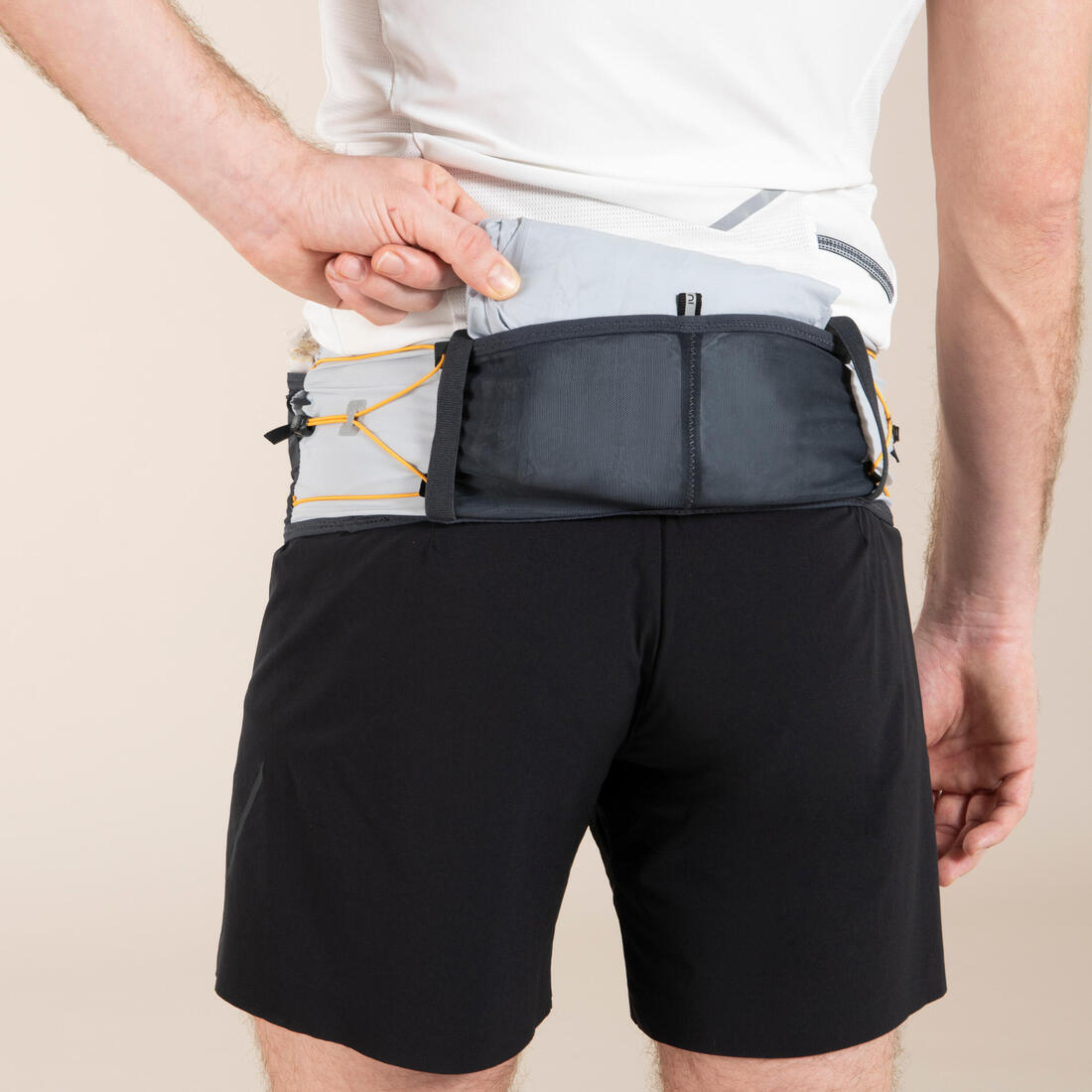 CEINTURE HYDRATATION TRAIL RUNNING - PORTE BÂTONS - POCHE TÉLÉPHONE IMPERMÉABLE