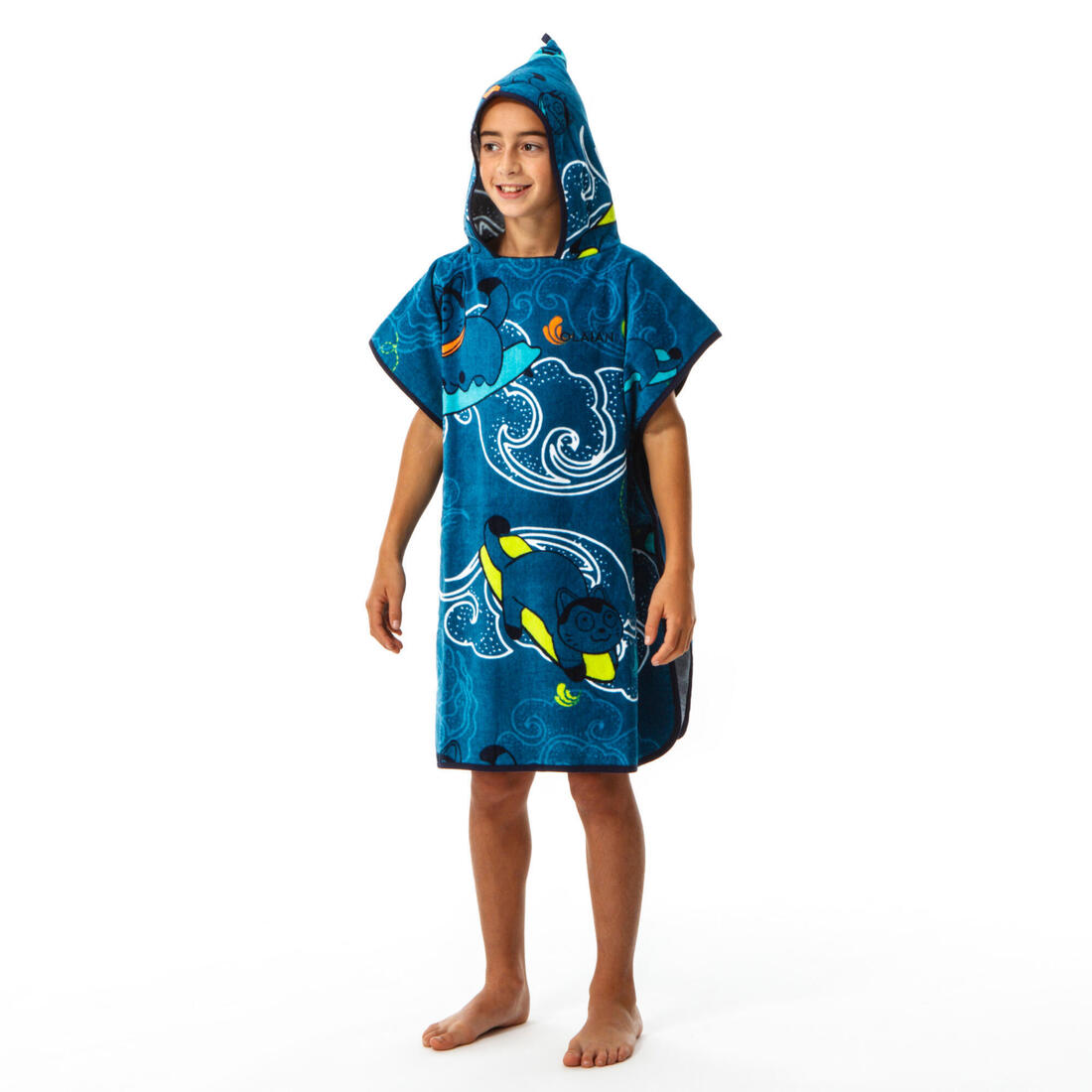 Poncho surf 500 junior (110 à 135 cm) surfy