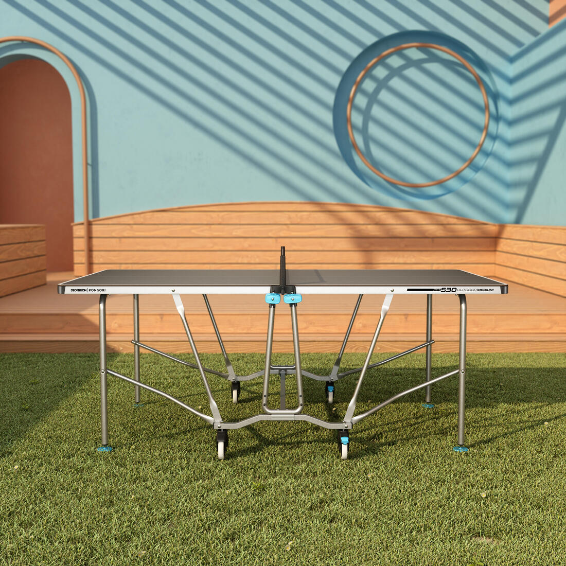 TABLE DE PING PONG PPT 530 MEDIUM OUTDOOR AVEC HOUSSE