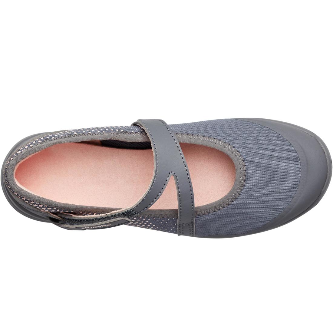 Ballerines à scratch enfant - PW 160 BR'EASY JR grises du 28 au 39