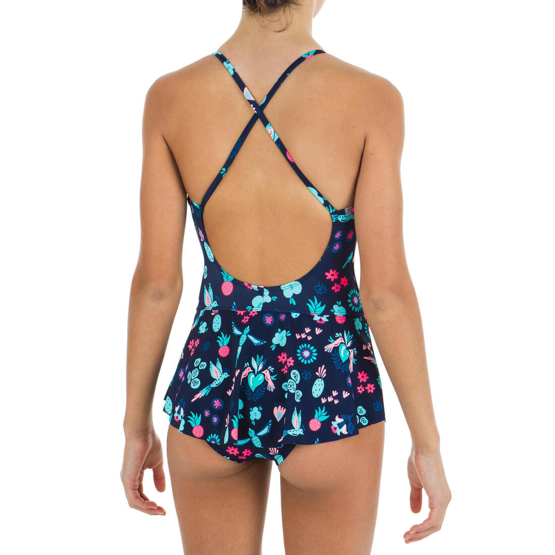 Maillot de bain de natation 1 pièce jupette Lila All Oto