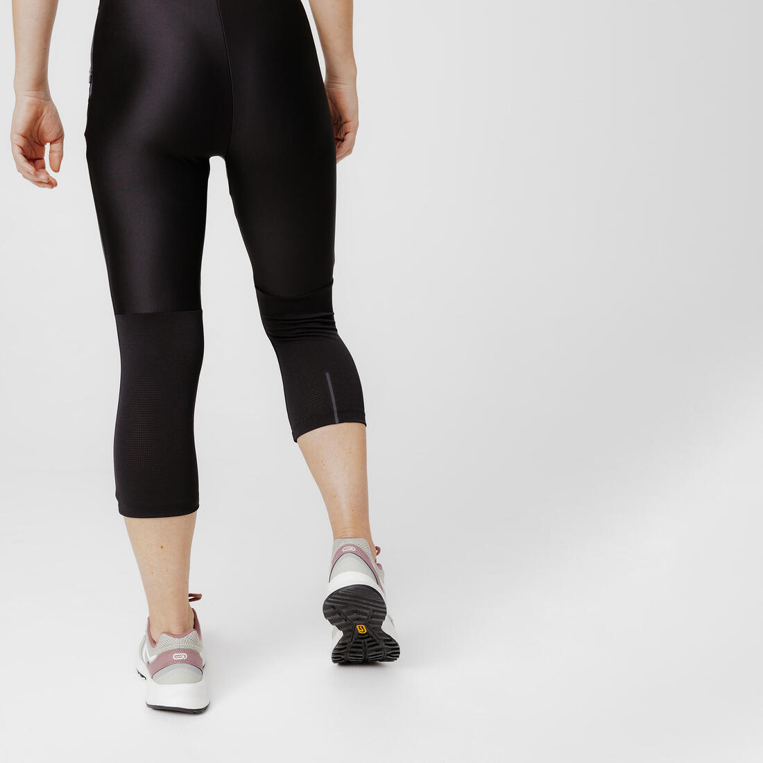 Legging court running respirant femme - kiprun run 500 dry