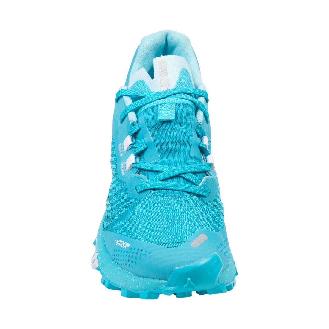 Chaussures trail running compétition femme - kiprun race light vert clair