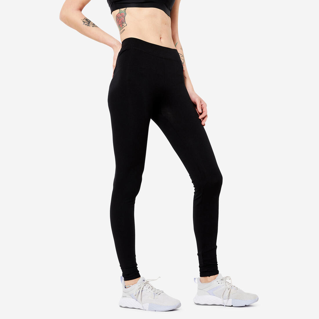 Legging fitness long coton extensible femme - Fit+