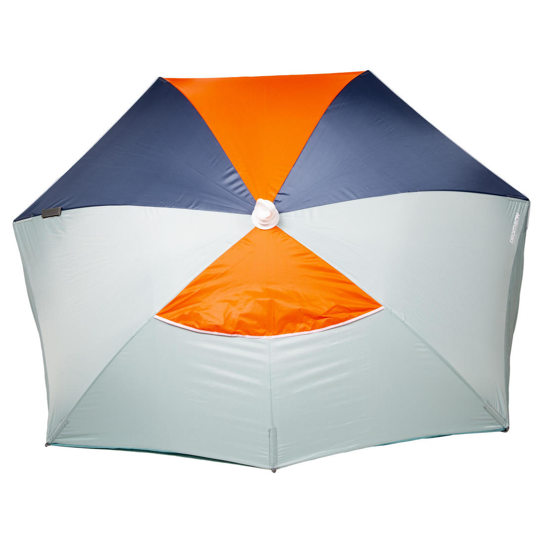 Parasol Abri plage solaire Iwiko 180 bleu jaune UPF50+ 3 places