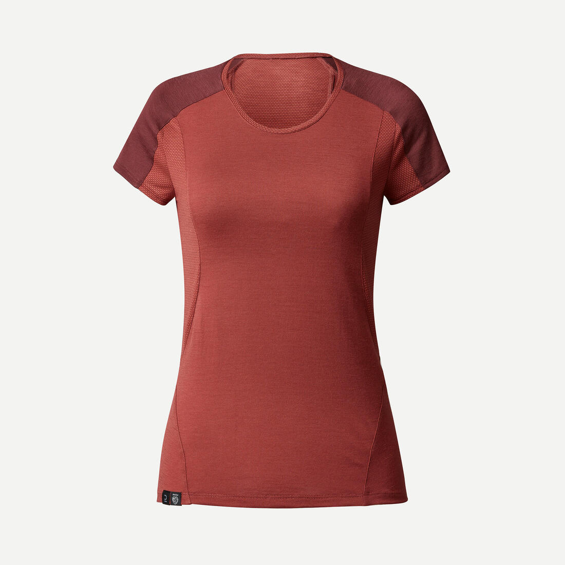 T-shirt de trek manches courtes en laine mérinos - Femme - MT500