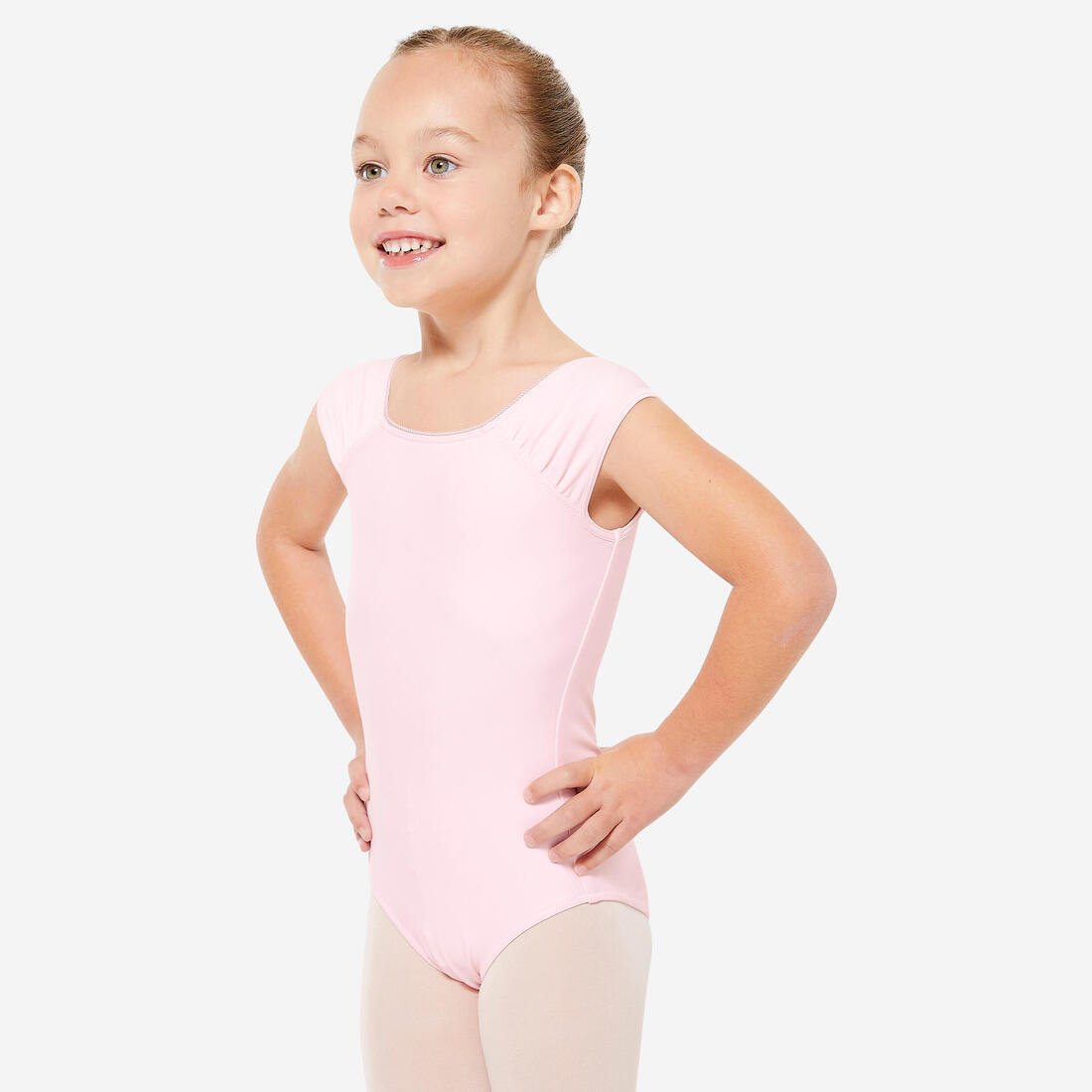 Justaucorps danse manches courtes - rose