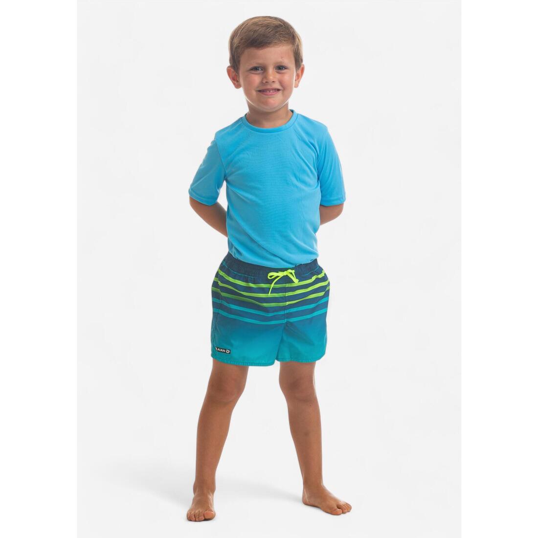 short de bain 100 Kid Rayé