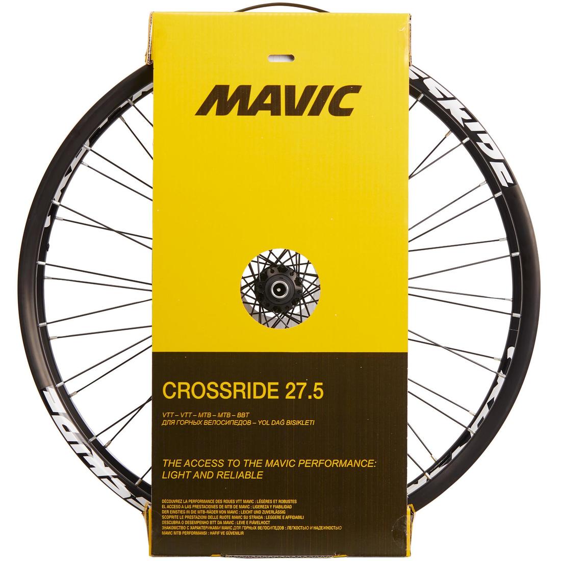 PAIRE DE ROUES VTT 27.5" MAVIC CROSSRIDE DISC 9X135 9X100 / 15X100MM