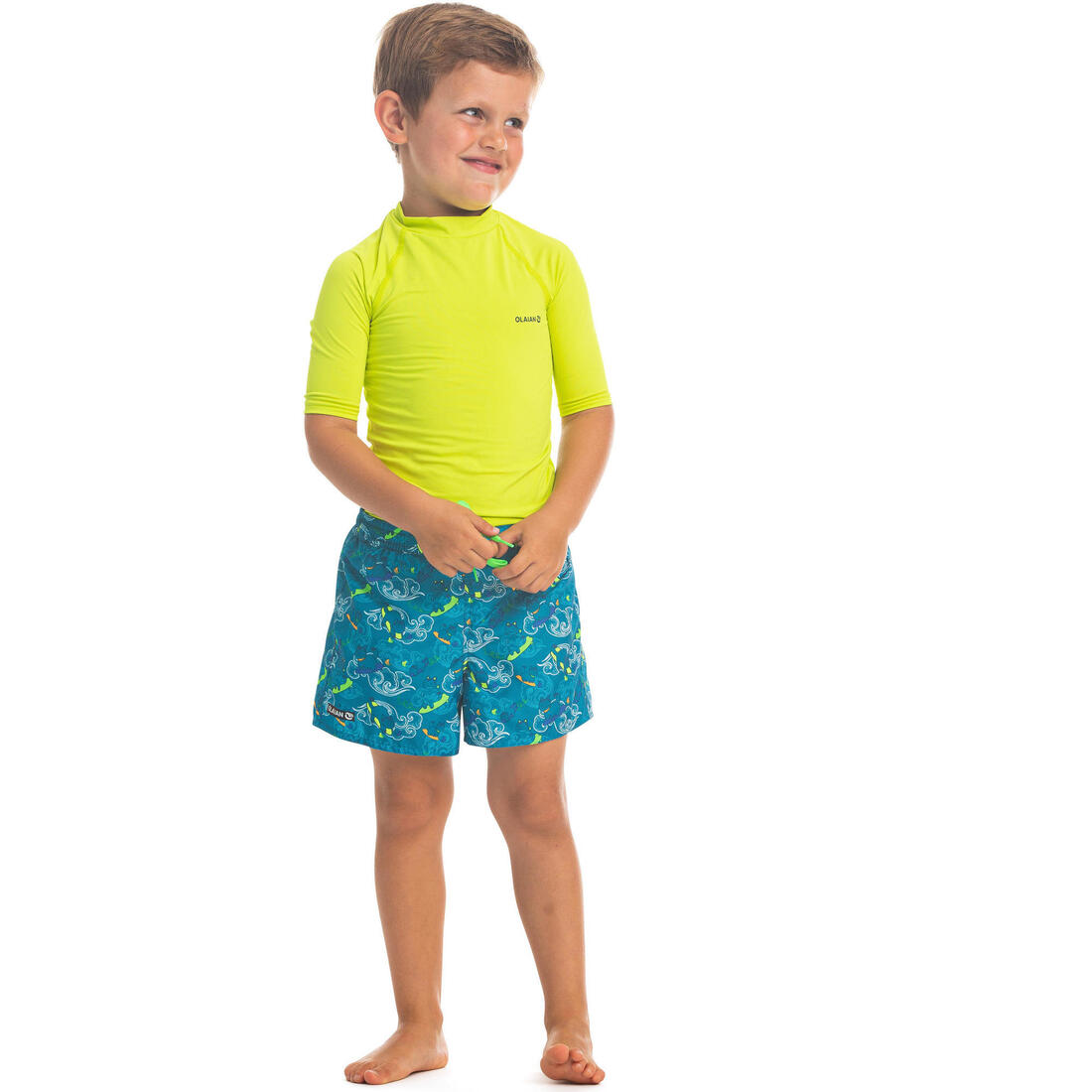 short de bain 100 Kid Rayé