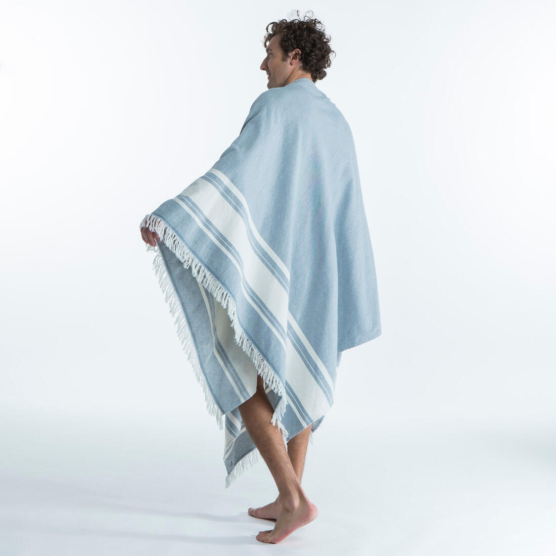 Serviette de plage poncho 190 x 190 cm