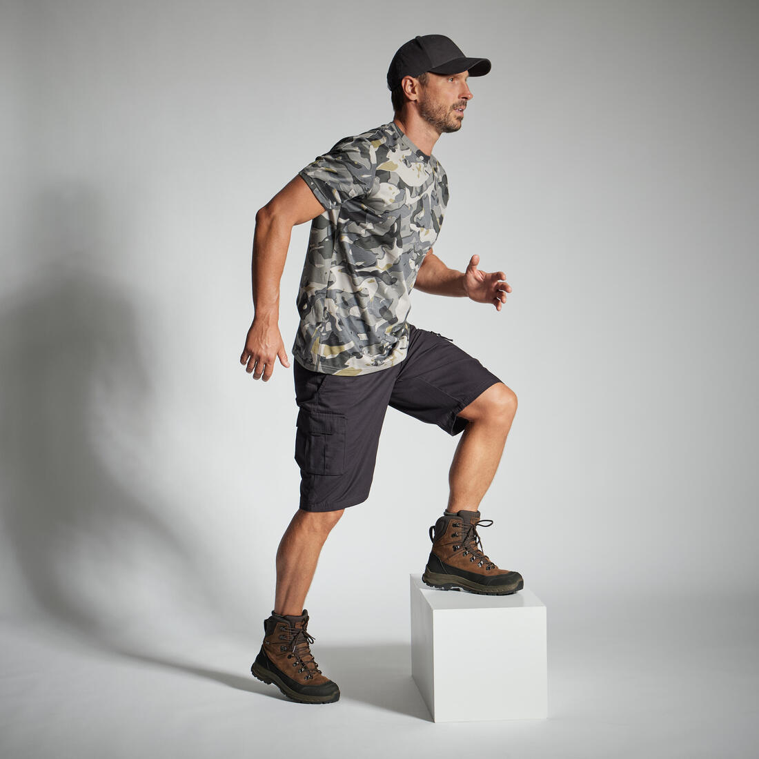 T-SHIRT RESISTANT 100 CAMO WOODLAND