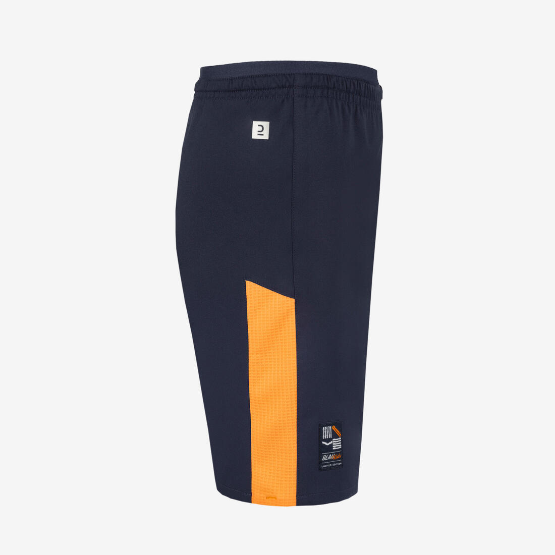 Short de football enfant F520 bleu et