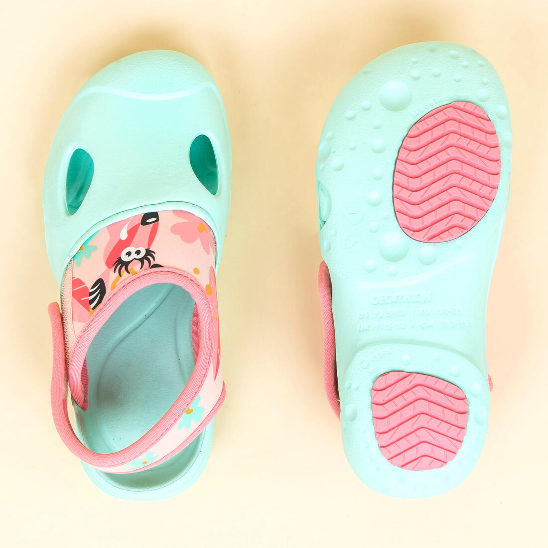 Chaussure Sabot Piscine bébé CLOG 500 Panda