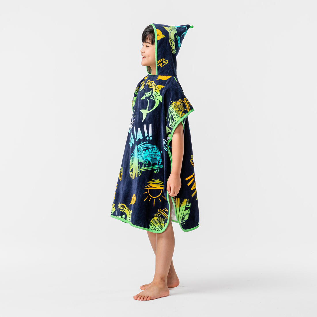 Poncho surf 500 junior (110 à 135 cm) surfy