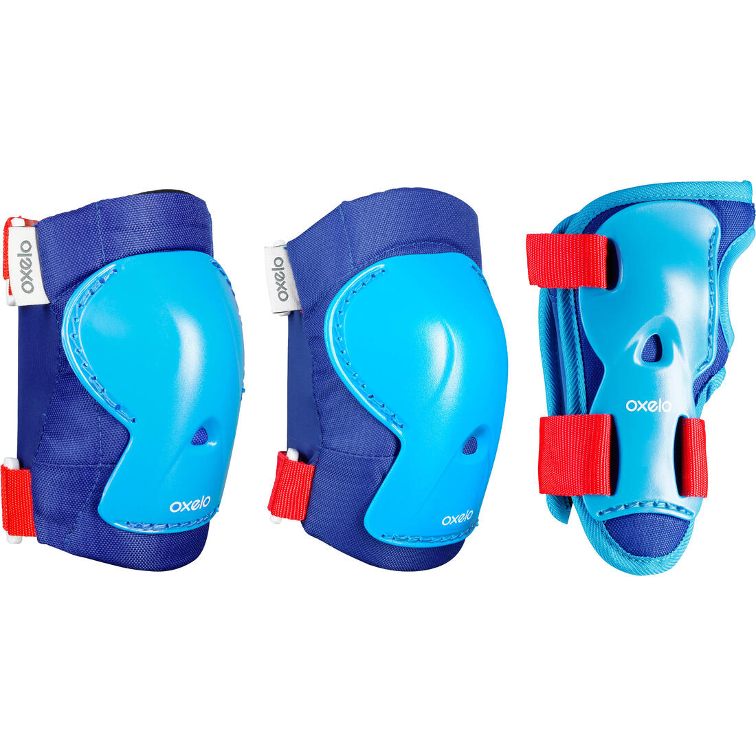 Set 3x2 protections roller trottinette skate enfant PLAY