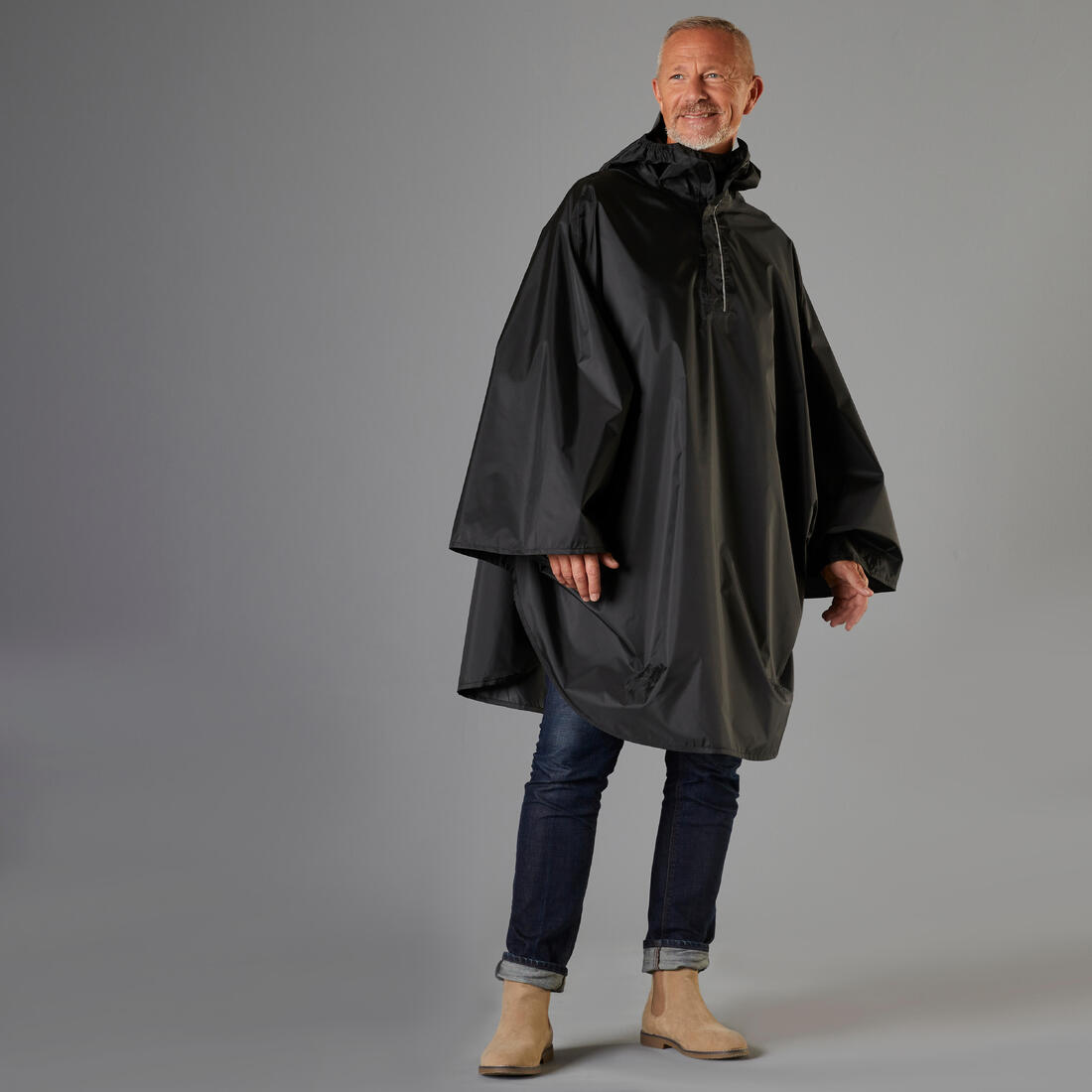 PONCHO VELO VILLE 100 NOIR