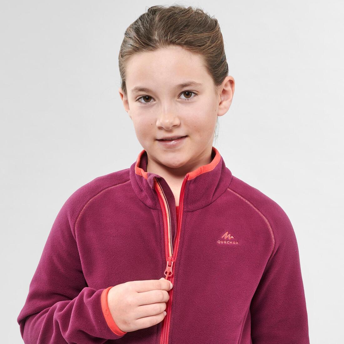 Veste polaire de randonnée - MH150 bleue - enfant 7-15 ans