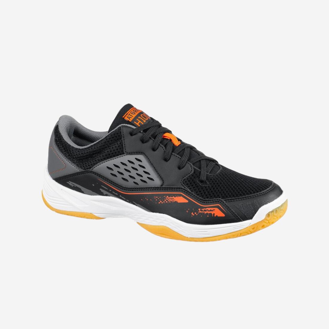 Chaussures de handball Homme - H100 gris noir orange