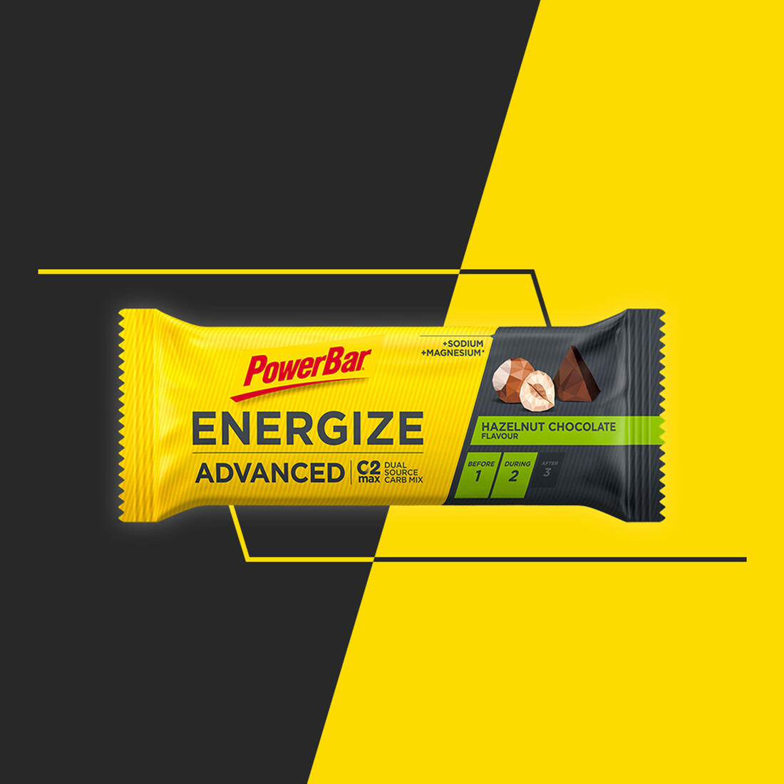 Powerbar Barre energetique C2max Noisette Chocolat  (3 x 55g)