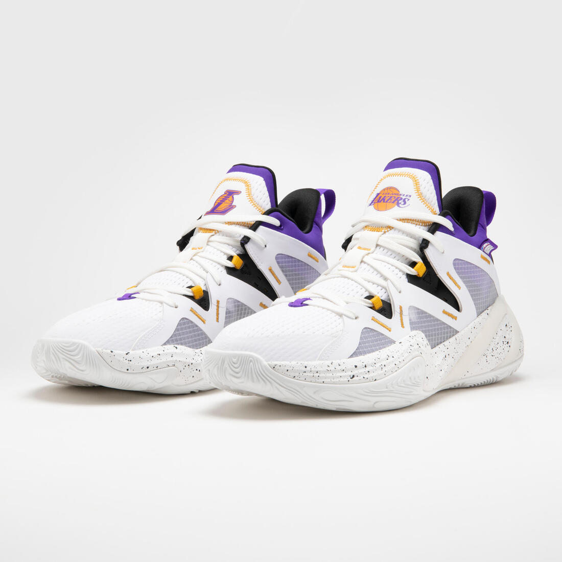 CHAUSSURES DE BASKETBALL LOS ANGELES LAKERS HOMME/FEMME -  900 NBA MID-3 BLANC