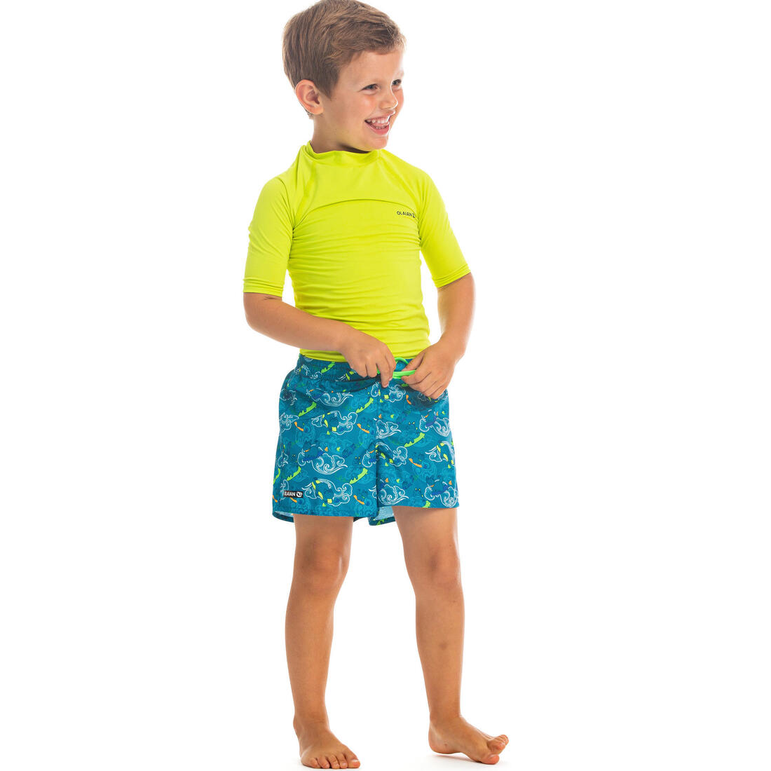 short de bain 100 Kid Rayé