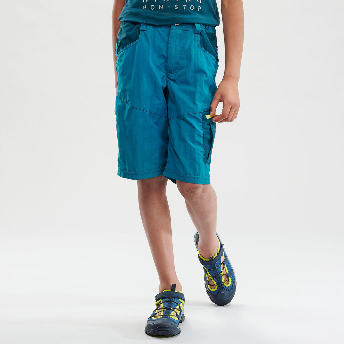 Short de randonnée - MH500 navy - enfant 7-15 ans