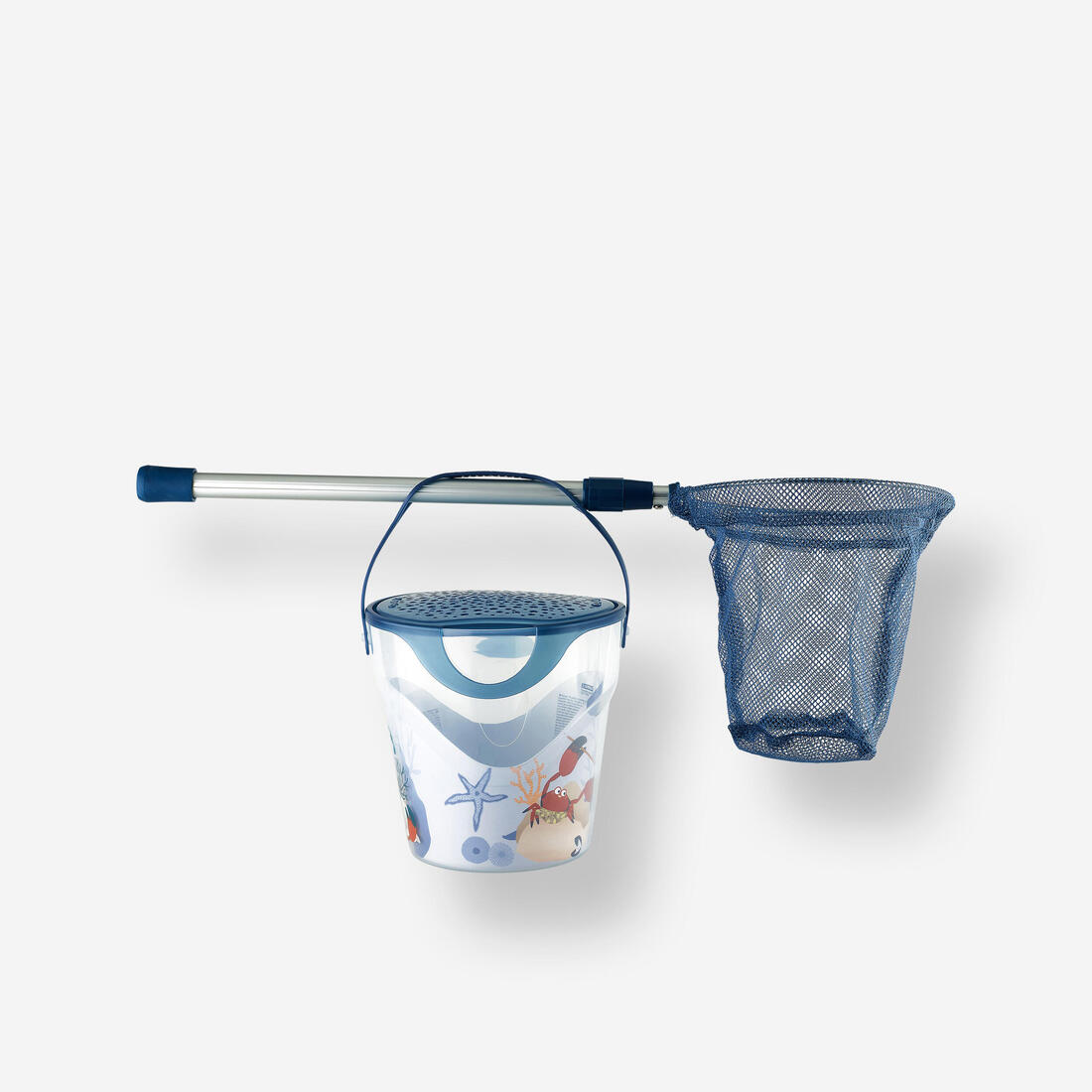 Kit découverte de la pêche seau et épuisette Menthe