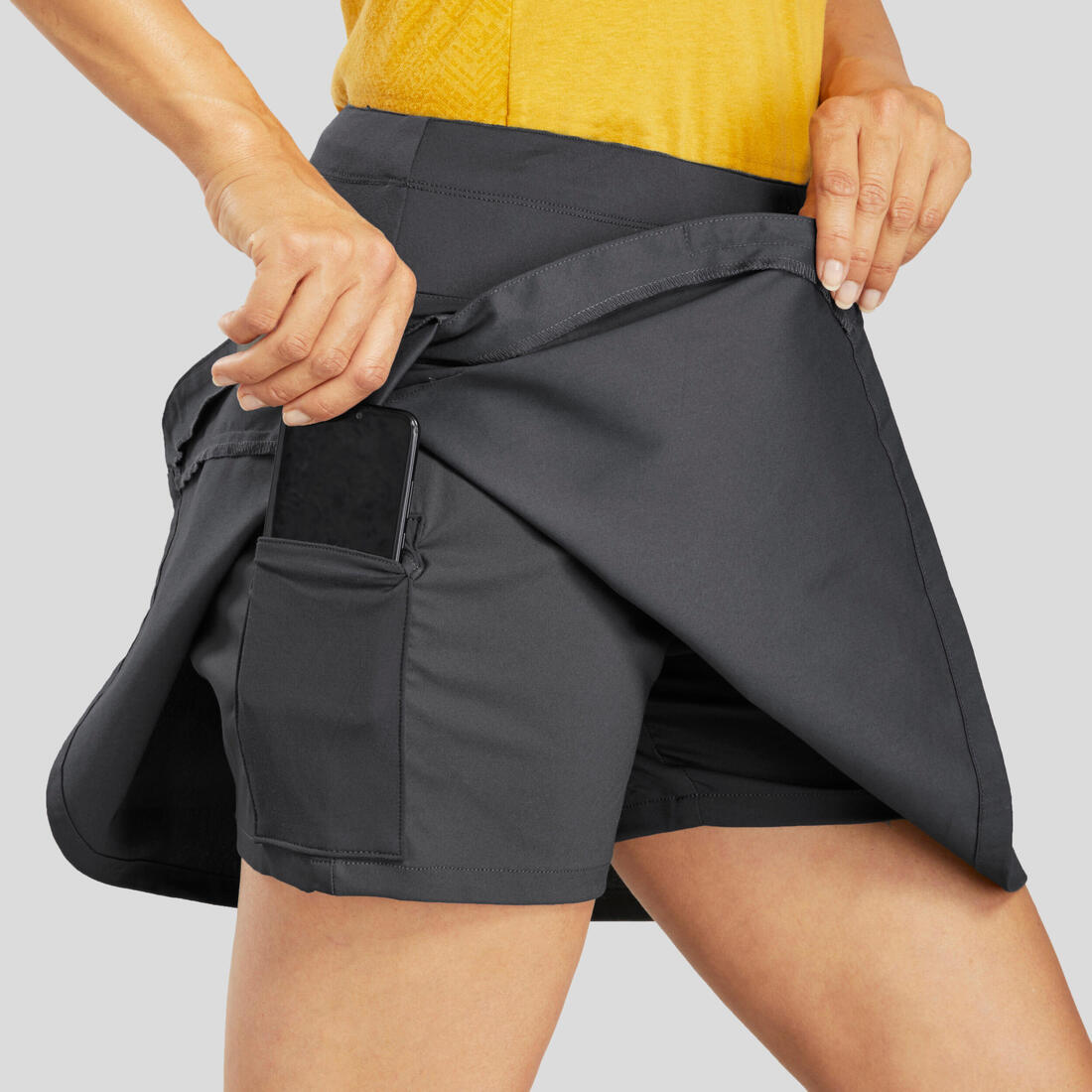 Jupe short de randonnée - nh500 - femme