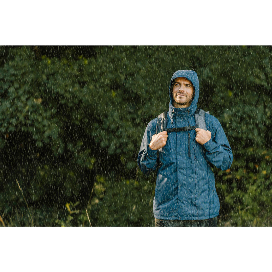 Veste imperméable de randonnée - nh500 imper - homme