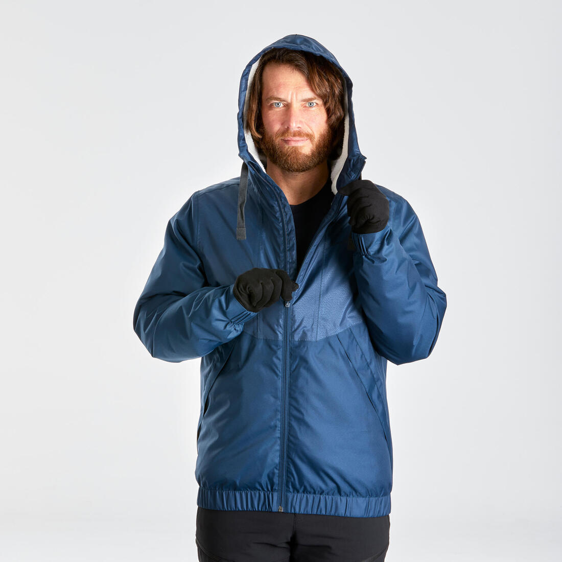 Veste hiver imperméable de randonnée - SH100 -5°C - Homme